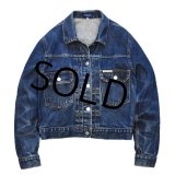 USA製【ビンテージ】【GUESS】【ゲス】2'nd【セカンドタイプ】【デニムジャケット】Ｇジャン【サイズXL】レディース古着 