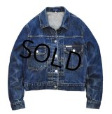 USA製【ビンテージ】【GUESS】【ゲス】2'nd【セカンドタイプ】【デニムジャケット】Ｇジャン【サイズXL】レディース古着 