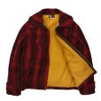 画像4: 40’s【ビンテージ】【ウールリッチ】【Woolrich】【赤×黒】【バッファローチェック】【ウールブルゾン】【サイズ42】<br> (4)