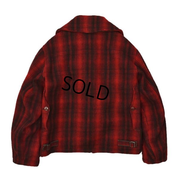 画像3: 40’s【ビンテージ】【ウールリッチ】【Woolrich】【赤×黒】【バッファローチェック】【ウールブルゾン】【サイズ42】 