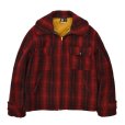 画像1: 40’s【ビンテージ】【ウールリッチ】【Woolrich】【赤×黒】【バッファローチェック】【ウールブルゾン】【サイズ42】<br> (1)