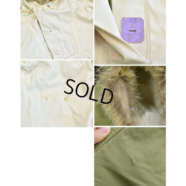 画像3: 40's【ビンテージ】【デッドストック】【米軍実物】【U.S.ARMY】コヨーテファー【リバーシブル】【スノーパーカー】【スキーパーカー】【サイズL】
