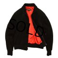 小さめサイズ【ビンテージ】【オールドブルックス】【Brooks Brothers】【黒】【スエードブルゾン】【ジップアップジャケット】【サイズ４】 