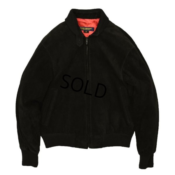 画像4: 小さめサイズ【ビンテージ】【オールドブルックス】【Brooks Brothers】【黒】【スエードブルゾン】【ジップアップジャケット】【サイズ４】 