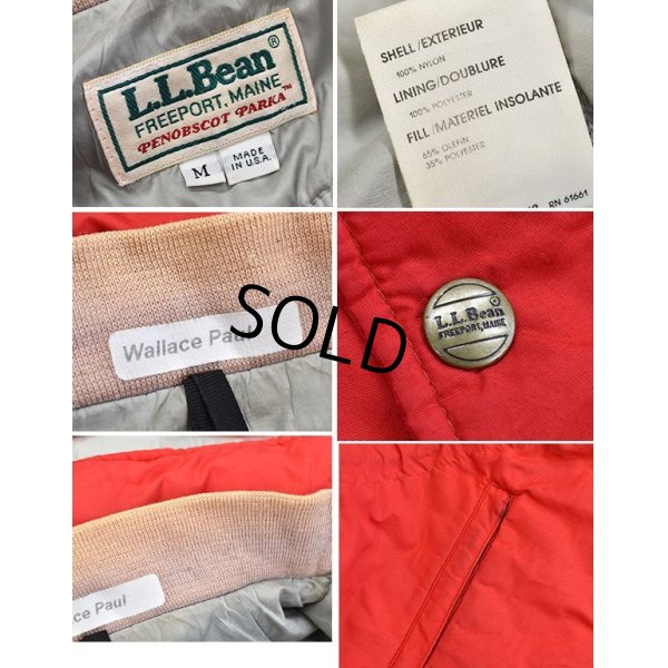 画像2: 90's【USA製】【ビンテージ】【ＬＬビーン】【L.L.bean】赤【PENOBSCOT PARKA】ペノブスコットパーカー【マウンテンパーカー】ダウンジャケット【サイズＭ】 