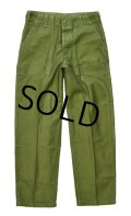 50's■【米軍実物】U.S.ARMY【初期】サイドアジャスター付き【平ボタン】【ベイカーパンツ】【ユーティリティパンツ】【OG107】【サイズＭ】 