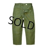 60's【米軍実物】【ビンテージ】【ベイカーパンツ】【ボタンフライ】【ユーティリティパンツ】【Ｗ34.5程度】 