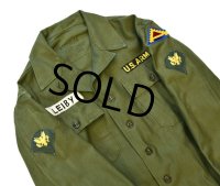 【50's】【米軍実物】U.S.ARMY【ビンテージ】【OG107】【ユーティリティシャツ】【サイズM】 