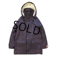 【デッドストック】【USA製】【ビンテージ】【ウールリッチ ウーマン】woolrich【チャコール】【ウールコート】【サイズＳ】【レディース古着】 