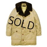 【ビンテージ】【エディーバウアー】【Eddie Bauer】【ベージュ】【襟ボア】【ダウンコート】【ＸＬ程度】 