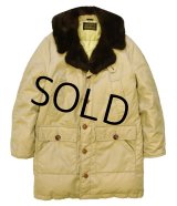 【ビンテージ】【エディーバウアー】【Eddie Bauer】【ベージュ】【襟ボア】【ダウンコート】【ＸＬ程度】 