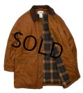 【ビンテージ】【ＬＬビーン】【L.L.bean】【ブラウン】【襟コーデュロイ】【中綿入りコート】【サイズＬ】 
