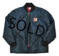 90's【USA製】【デッドストック】【ビンテージ】【K penguin】【紺】【キルティングジャケット】【サイズＭ】  