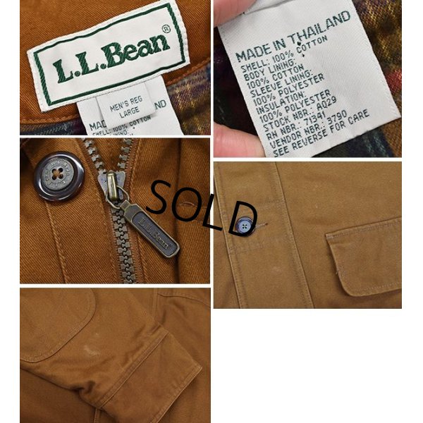 画像2: 【ビンテージ】【ＬＬビーン】【L.L.bean】【ブラウン】【襟コーデュロイ】【中綿入りコート】【サイズＬ】 