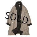 【ビンテージ】【metropole kreymborg】【メトロポール クレイムボルグ 】 【グレーｘチャコール】２トーン【ショールカラー】【レディースコート】【ウールコート】【サイズ３８】 