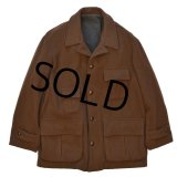 【イタリー製】【ビンテージ】【MASON'S】【メイソンズ】【ブラウン】【スエード　エルボーパッチ付き】【ウールコート】【サイズ52】XL程度 