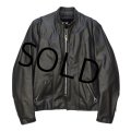 程度良好!! USA製【80’s】【ビンテージ】【ブルックス】【Brooks】【黒】【ボアライナー付き】【シングルライダースジャケット】【サイズ42】 