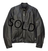 程度良好!! USA製【80’s】【ビンテージ】【ブルックス】【Brooks】【黒】【ボアライナー付き】【シングルライダースジャケット】【サイズ42】 