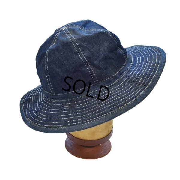 画像3: 30's【ビンテージ】U.S.ARMY【M37】デニムハット【デイジーメイハット】【56cm程度】