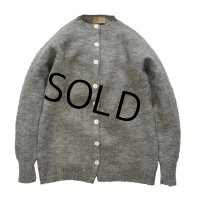 ビンテージ【Kingstone Sportknit】【グレー】【ウールカーディガン】【レディース古着】 