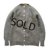 ビンテージ【Kingstone Sportknit】【グレー】【ウールカーディガン】【レディース古着】 