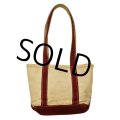 稀少!!【内ポケット付き!!】【ビンテージ】【L.L.bean】【ＬＬビーン】 【赤×キャンバス】 【トートバッグ】 
