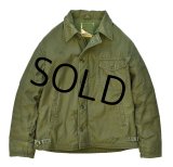 【米軍実物】【ビンテージ】US.NAVY【初期型】【A-2】ステンシル入り【デッキジャケット】【サイズＬ】 