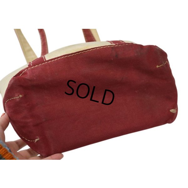画像4: 稀少!!【内ポケット付き!!】【ビンテージ】【L.L.bean】【ＬＬビーン】 【赤×キャンバス】 【トートバッグ】 