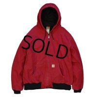 超ビッグサイズ!!【カーハート】【carhartt】赤【ダック地】【アクティブパーカー】【フルジップパーカー】【サイズ4ＸＬ】XXXXL 