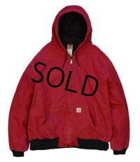 超ビッグサイズ!!【カーハート】【carhartt】赤【ダック地】【アクティブパーカー】【フルジップパーカー】【サイズ4ＸＬ】XXXXL 