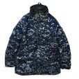 画像4: 【U.S.NAVY】【ＵＳＮ】【デジタルカモ】【ゴアテックス】 【ネイビー】【ワーキングパーカー】ゴアテックスパーカー【Ｌ-Ｒ】<br> (4)