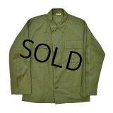 デッドストック【60's】【米軍実物】U.S.ARMY【ビンテージ】og107【ユーティリティシャツ】【平ボタン】【サイズＭ】 