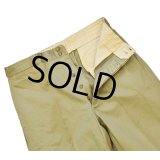 【50's】【デッドストック?】【ビンテージ】【Burlington】アーミークロス【チノパンツ】【チノパン】【W３３程度】 