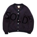 【L.L.bean】ノルウェー製【ＬＬビーン】【バーズアイ】【ノルディックカーディガン】【レディースＳ】レディース古着】 
