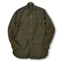 50's【米軍実物】【ビンテージ】【USMC】オフィサーシャツ【ウールシャツ】【14 1/2-32】 