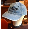 画像1:  【ビンテージ】【BASF】【デニム】【ベースボールキャップ】【ＢＢキャップ】<br> (1)