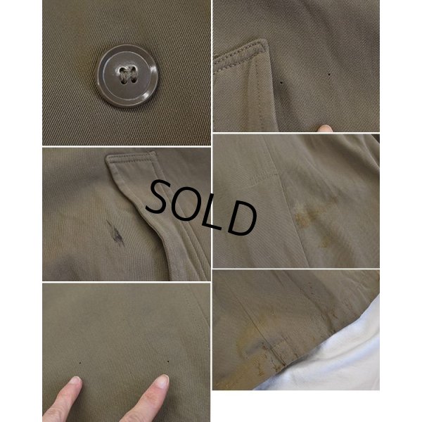 画像3: 【ビンテージ】【ブリティッシュアーミー】【イギリス軍】ウールギャバジン【ステンカラーコート】【レインコート】【サイズ１０】 