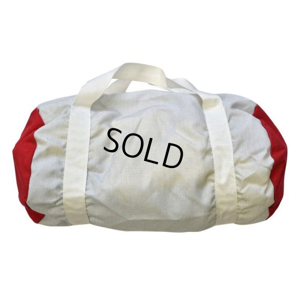 画像3: 【ビンテージ】【デッドストック】【LEHIGH】【白×赤】ナイロン【シューズバッグ】 