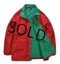 【ビンテージ】【ラルフローレン】【POLO ralph lauren】【赤×緑】【マウンテンジャケット】【サイズＬ】 