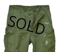 【60's】【米軍実物】【ビンテージ】 【U.S.ARMY】【ノンリップ】【1st】【初期型】【ジャングルファティーグパンツ】【M-R】 