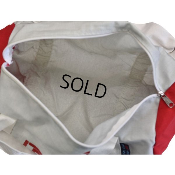 画像4: 【ビンテージ】【デッドストック】【LEHIGH】【白×赤】ナイロン【シューズバッグ】 
