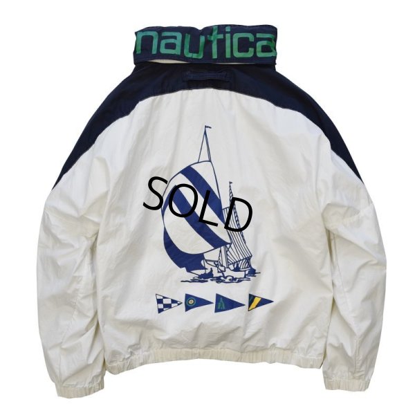 画像6: 【ビンテージ】【nautica】【ノーティカ】【白×紺】【ヨット】ジップアップ【コットンジャケット】【サイズM】