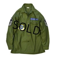 程度良好‼【60's】【米軍実物】【ビンテージ】【USAF】【ユーティリティシャツ】【15 1/2-33】 