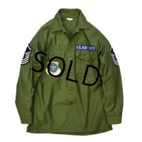 程度良好‼【60's】【米軍実物】【ビンテージ】【USAF】【ユーティリティシャツ】【15 1/2-33】 