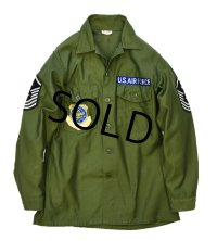 程度良好‼【60's】【米軍実物】【ビンテージ】【USAF】【ユーティリティシャツ】【15 1/2-33】 