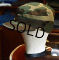 80's【米軍実物】【U.S.ARMY】【ウッドランド】【カモフラ】【耳当て付き】【コンバットキャップ】【7-1/4】  