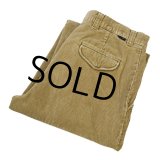 【DOCKERS】ドッカーズ【ベージュ】【２タック】ルーズフィット【コーデュロイパンツ】【34ｘ30】 