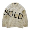 【アイルランド製】【Fisherman】【オートミール】【ネップ入り】【ウールセーター】【フィッシャーマンセーター】【サイズＭ】 