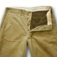 画像1: 【40's】【ビンテージ】U.S.ARMY 米軍実物【裏地付きチノパンツ】【チノパンツ】【チノパン】【W36】<br> (1)
