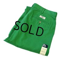 未使用【ラルフローレン】【Ralph Lauren】【緑】LIFEBOAT GREEN【コットンパンツ】【34x30】 